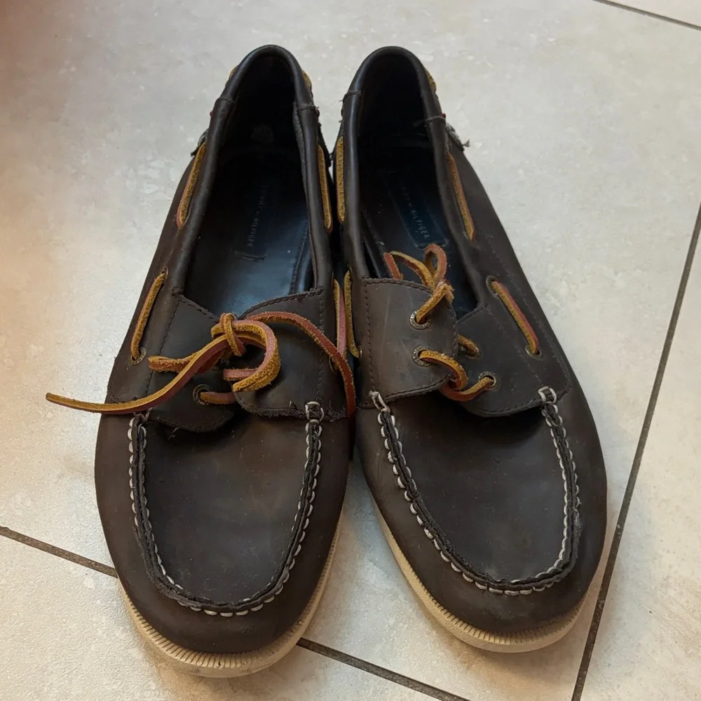 Tommy Hilfiger Dark Brown Boat Shoes